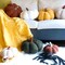 Halloween Pumpkin Pillows, Off White Pumpkin Shaped Throw Pillows Room Decoration, Teddy Fleece Cute 6x12 Inches Soft Pillow for Natural, Accent Halloween Pillows, and Fall Decor